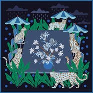 Jessie Zhao New York Double Sided Wool Silk Scarf Of Night Banquet