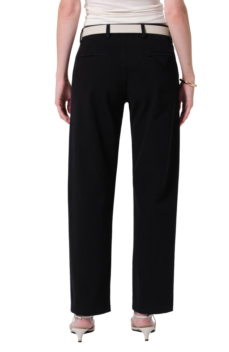 Citizens of Humanity Mallory High Waist Relaxed Straight Leg Twill Pants, Alternate, color, Black