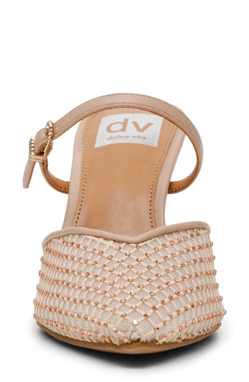Dolce Vita Dv By  Elegant Mule Pump In Nude Sparkle
