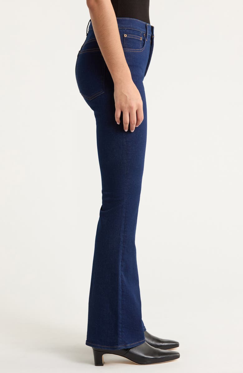 Madewell The Stretch High Waist Flare Jeans, Alternate, color, Rinse Wash