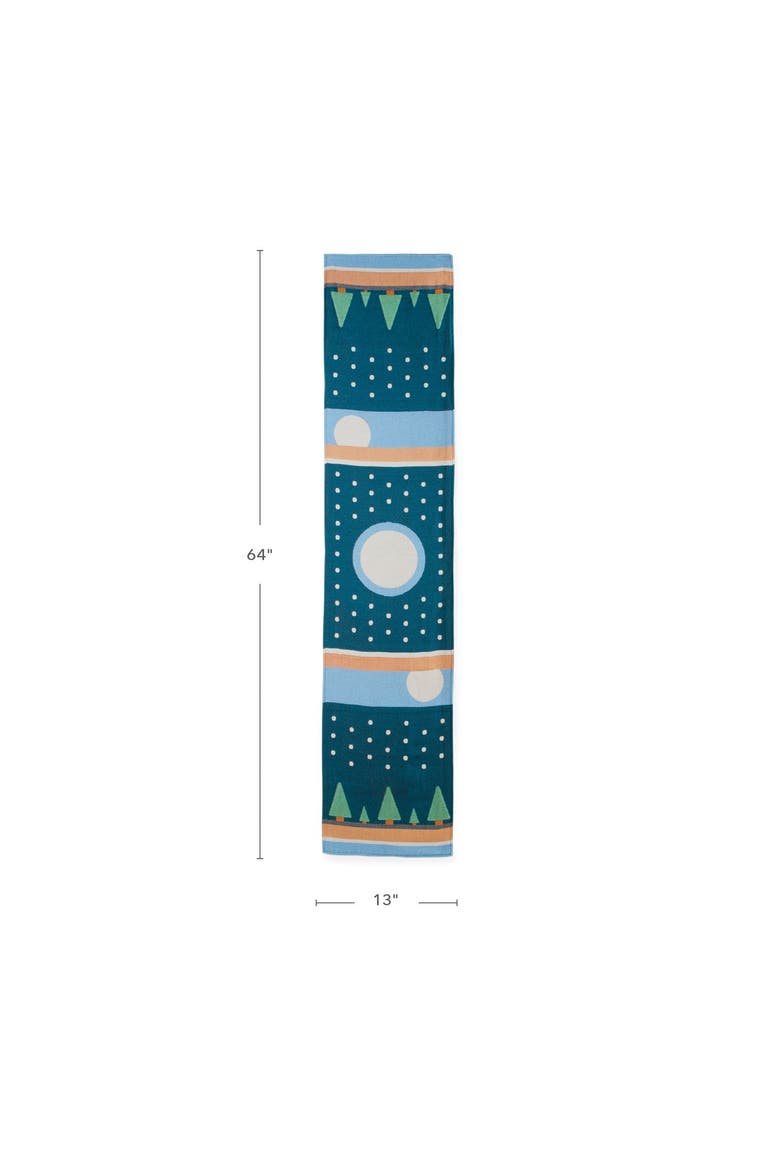 Winter Decorative Runner, Alternate, color, Blue