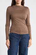 Splendid Dana Mock Neck Top