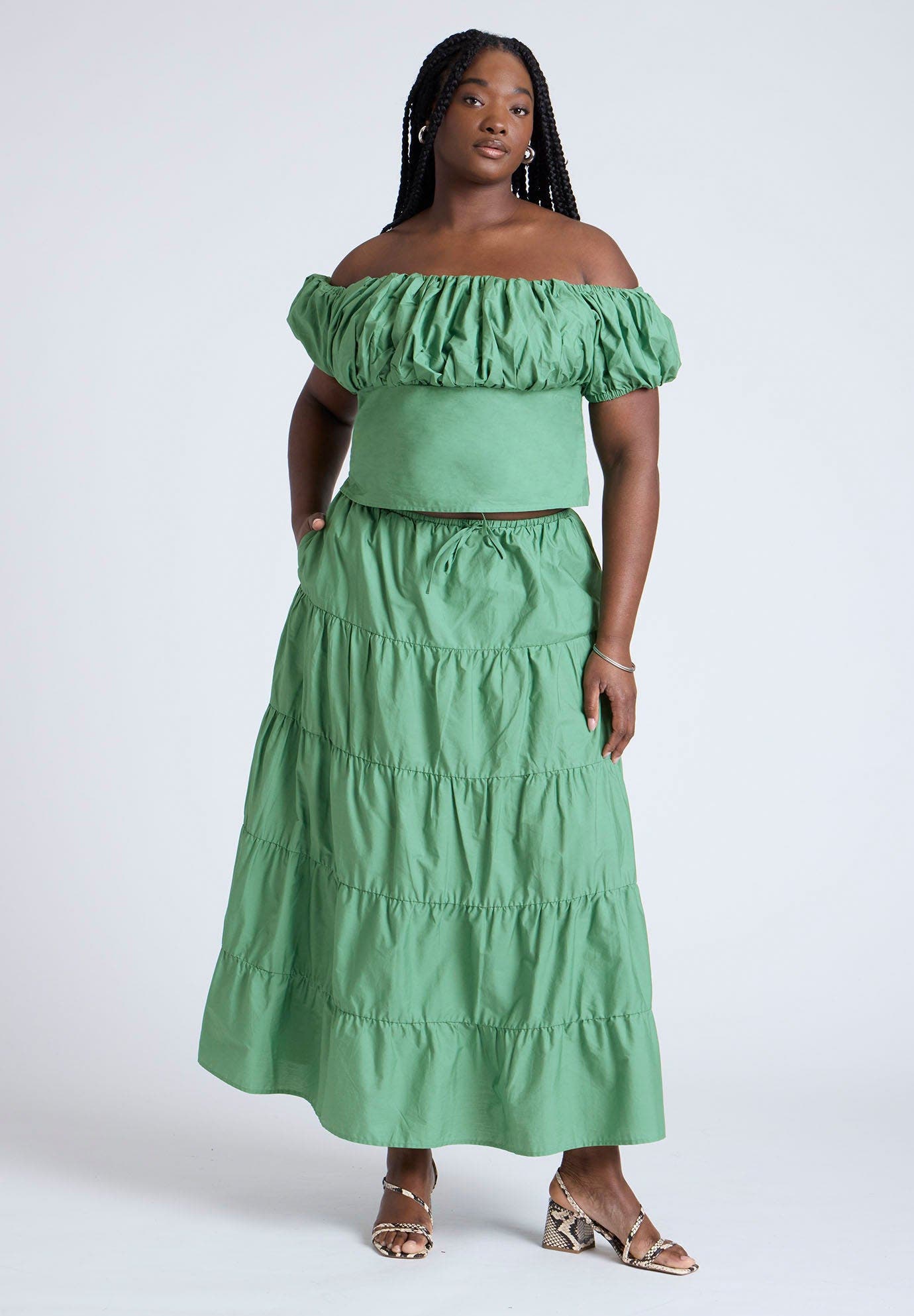 Tiered Maxi Skirt