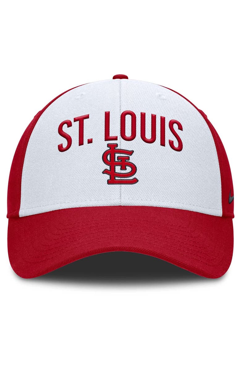 Nike Men's Nike White/Red St. Louis Cardinals Club Performance Adjustable Hat, Alternate, color, White