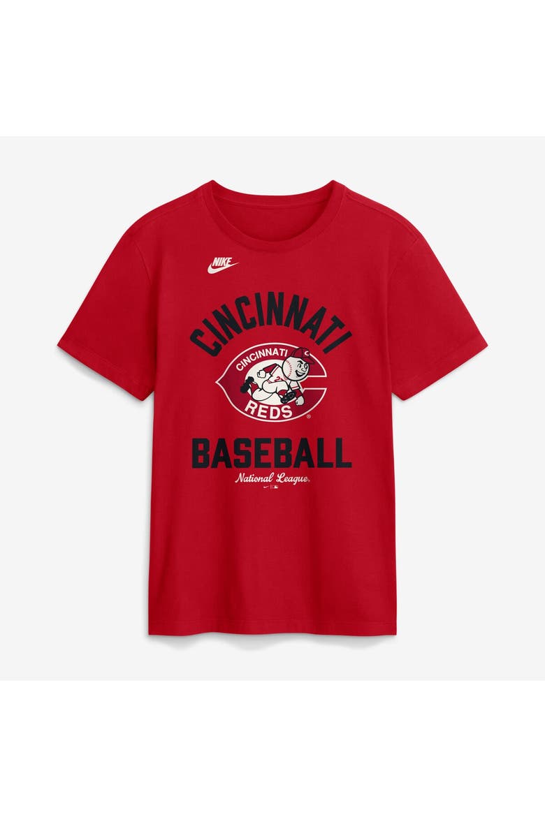 Men's Nike Red Cincinnati Reds Cooperstown Collection T-Shirt, Alternate, color, Red