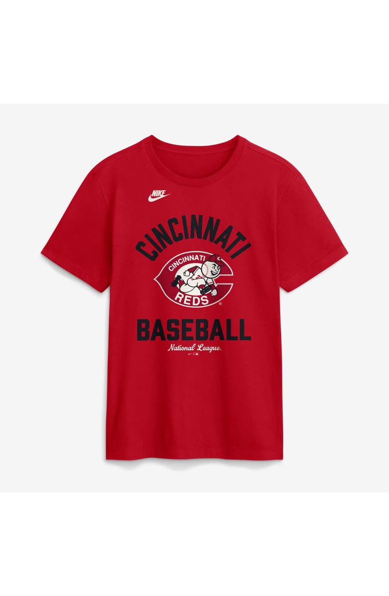 Nike Men's Nike Red Cincinnati Reds Cooperstown Collection T-Shirt, Alternate, color, Red