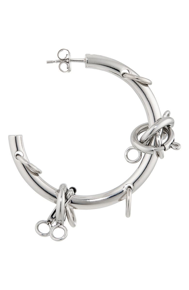 Justine Clenquet Fiona Hoop Earrings, Alternate, color, Palladium