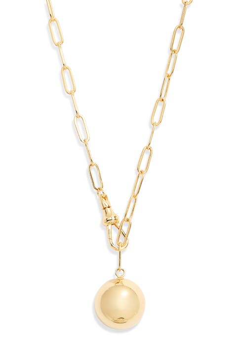Swivel Clasp Harmony Ball Pendant Necklace