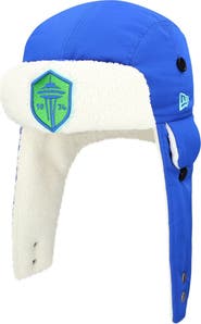 New Era Men's New Era Blue Seattle Sounders FC Trapper Knit Hat