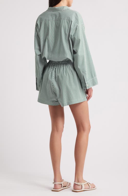 Faithfull The Brand Freja Playsuit In Green Stripe