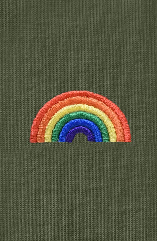DALIX DALIX WOMENS RAINBOW JERSEY RELAXED TEE 