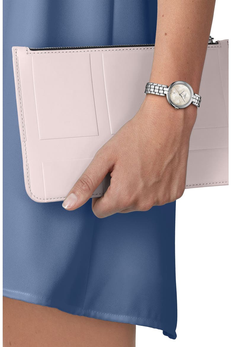 Flamingo Bracelet Watch, 30mm, Alternate, color, WHITE MOTHER OF PEARL