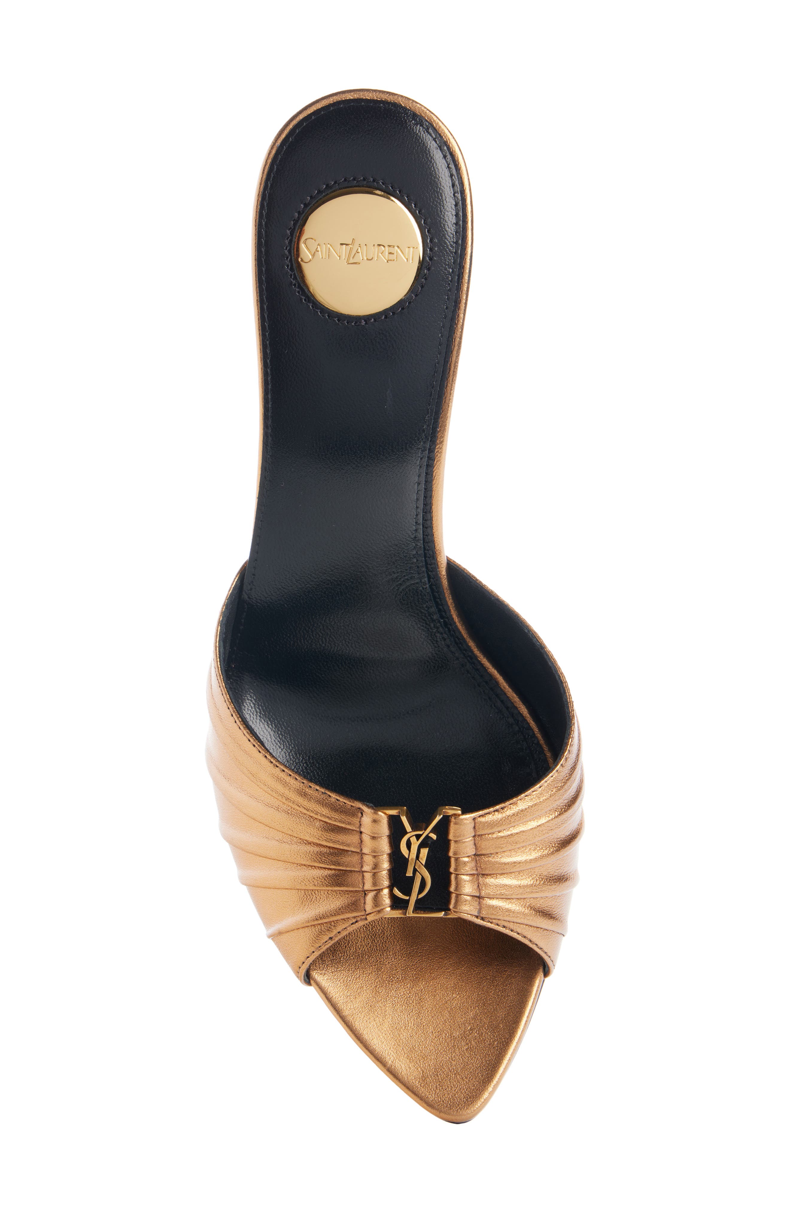 Babylone Slide Sandal, Alternate, color, METAL PERSIAN