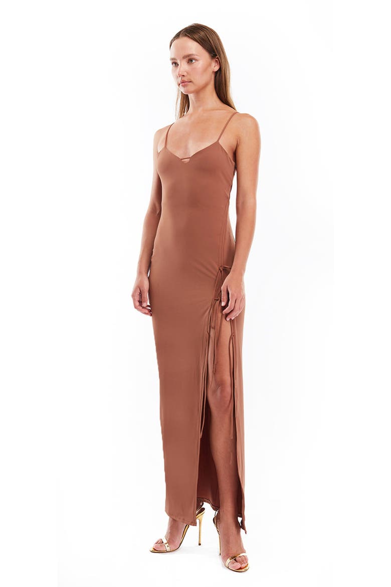 Nancy maxi dress, Alternate, color, Brown