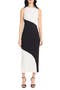 Colorblock Sleeveless A-Line Dress