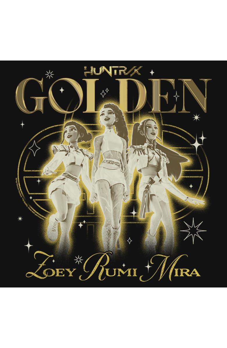 KPop Demon Hunters Girl's KPop Demon Hunters Huntrix The Golden Girls  Graphic T-Shirt, Alternate, color, Black