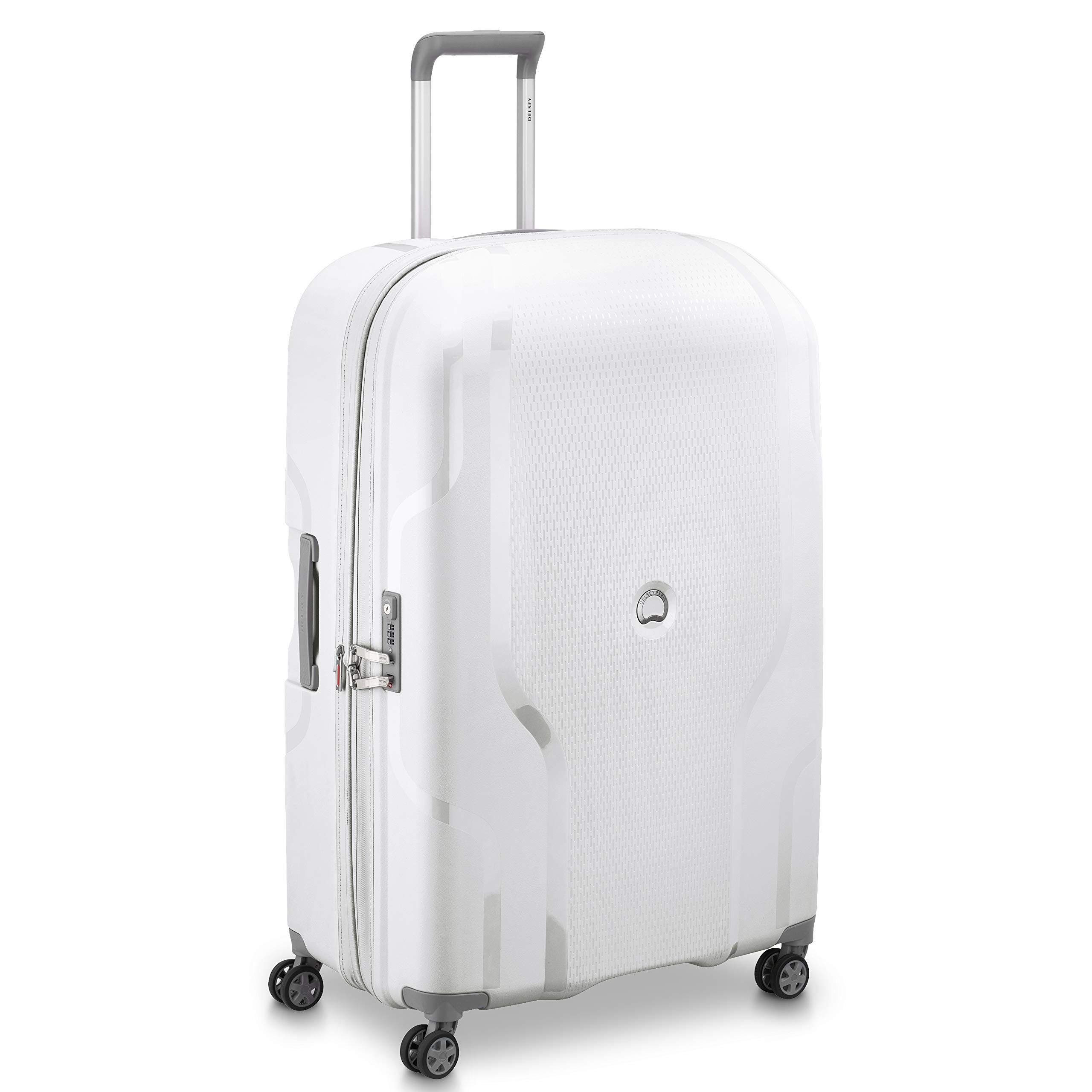 Delsey Paris Clavel Hardside Large Expandable Luggage with Spinner Wheels, Alternate, color, White
