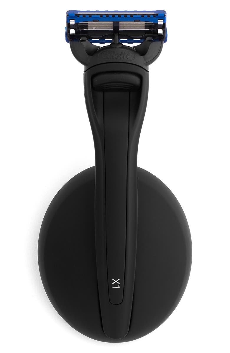 BOLIN WEBB X1 Matte Red Razor and Stand Set, Alternate, color, Matte Black