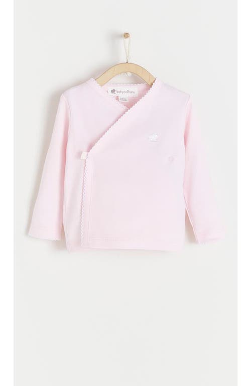 Shop Babycottons Logo Kimono & Pants Set In Pink