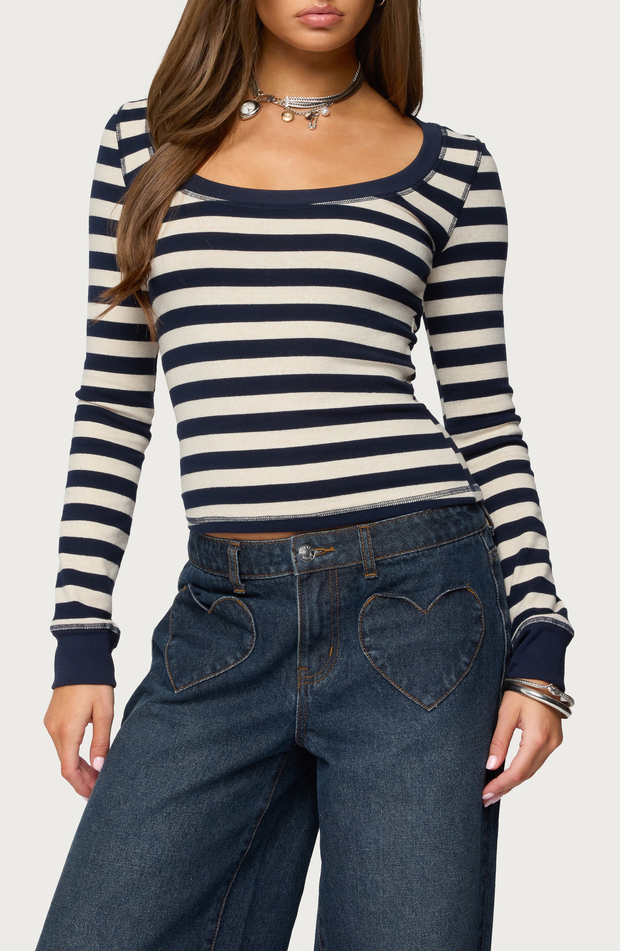 selected NAVY-AND-CREAM