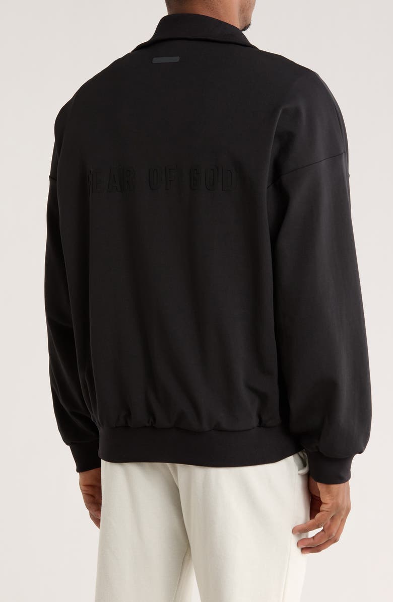 adidas x Fear of God Athletics Tricot Half Zip Sweatshirt, Alternate, color, Black