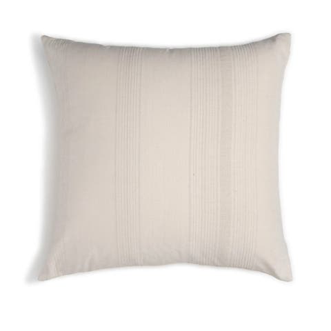 Ecoloom Handwoven Cotton Pillow with Down-Alternative Insert