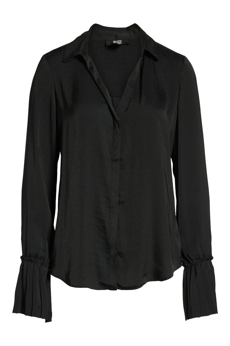 Abriana Shirt, Alternate, color, BLACK