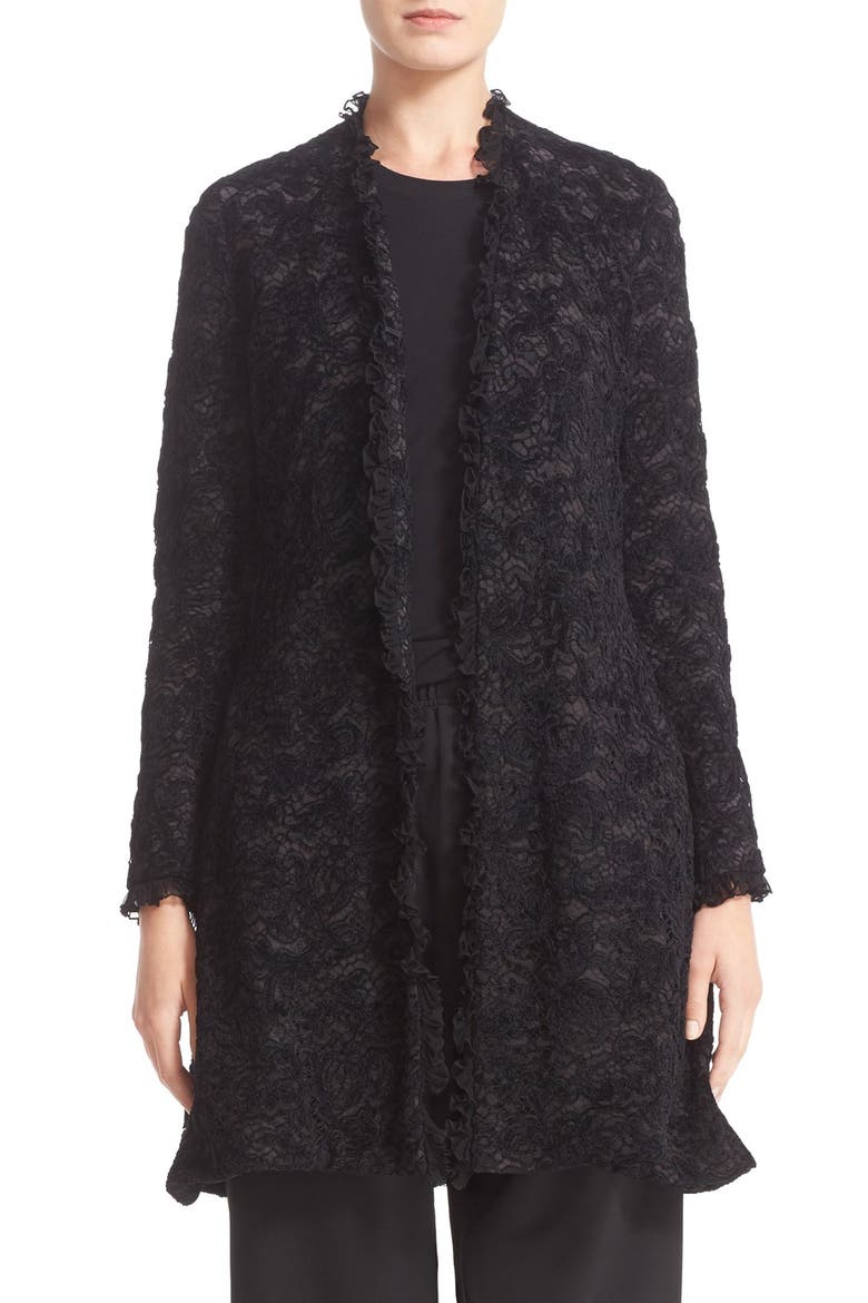 Lace Jacket, Main, color, BLACK