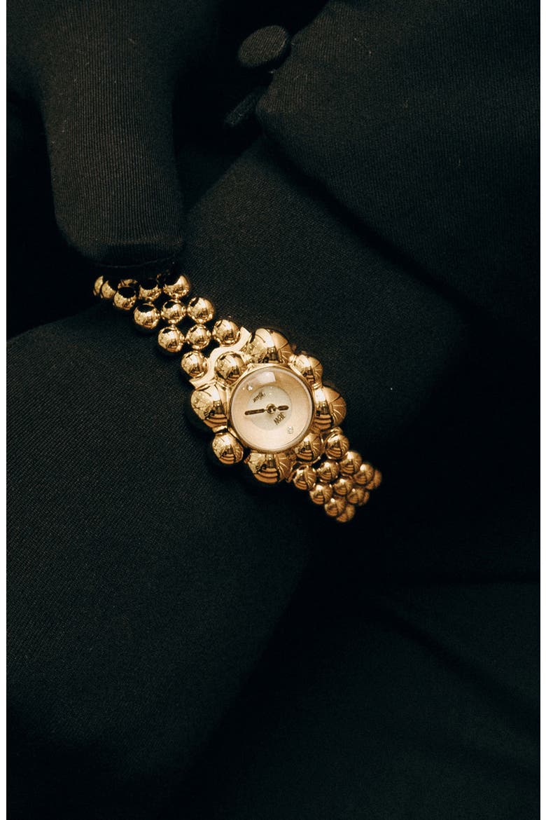 x Luar Atmosphere Two-Tone Bracelet Watch, 30mm, Alternate, color, 18K GOLD