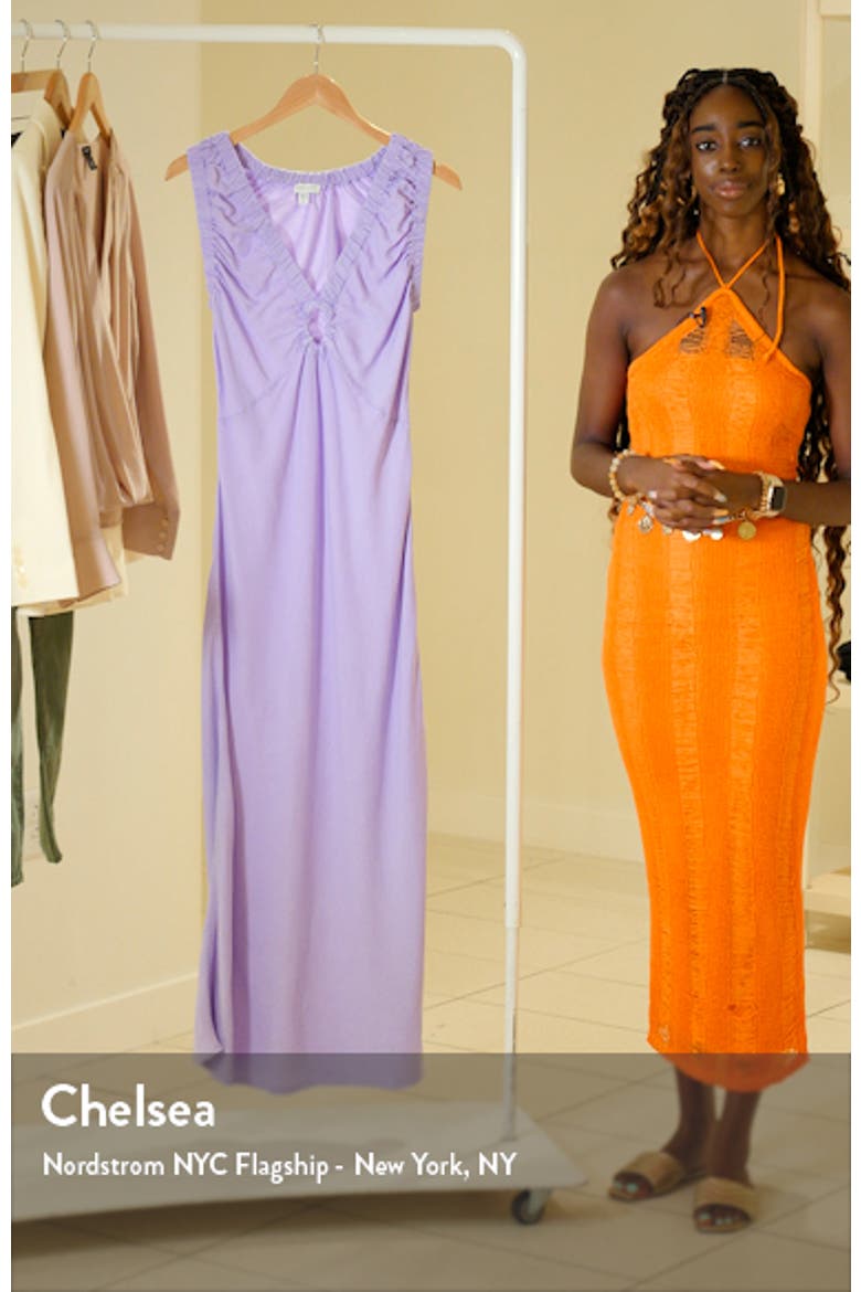 Keyhole Cotton Midi Dress video