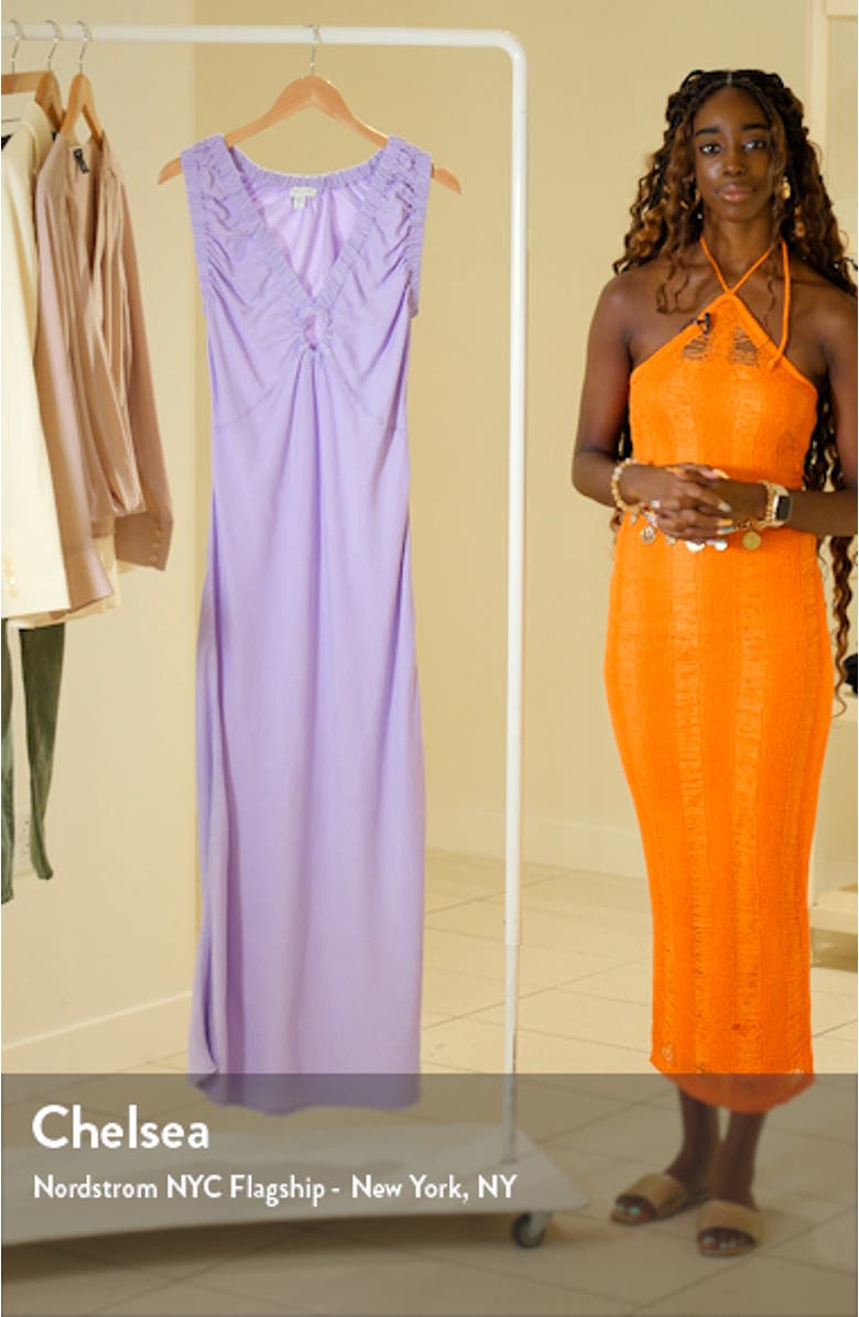 Keyhole Cotton Midi Dress, sales video thumbnail