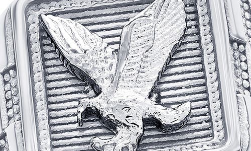 Blackjack Square Eagle Ring