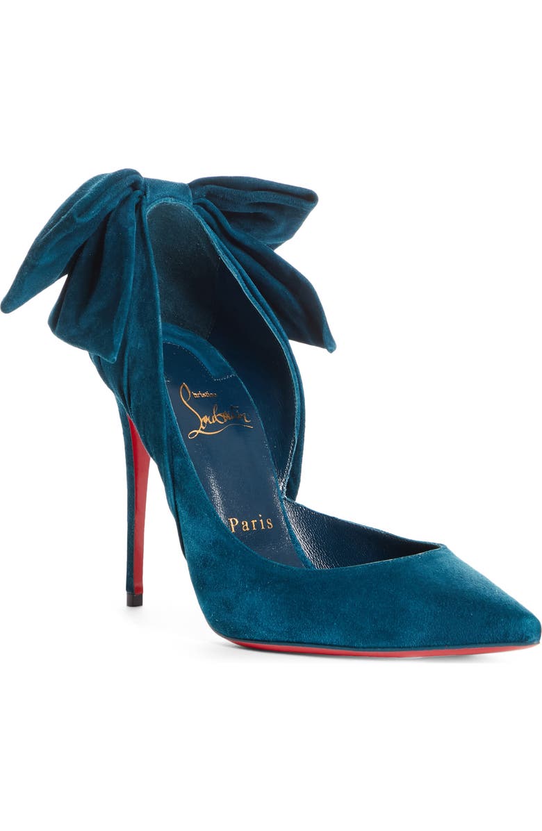 Christian Louboutin Rabakate Bow Pointed Toe Pump, Main, color,