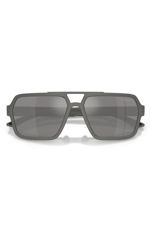 Prada Linea Rossa 59mm Pilot Sunglasses