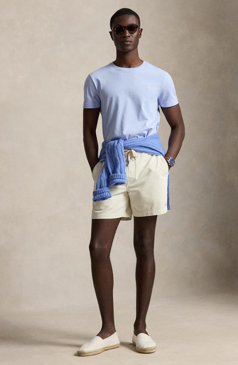 Polo Ralph Lauren Classic Fit Solid Cotton Jersey T-Shirt, Alternate, color, Pebble Blue/ C3115