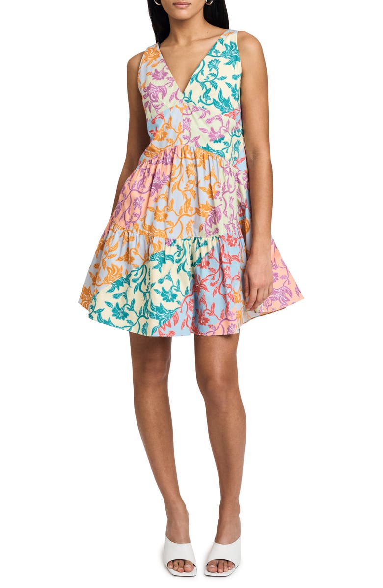 Derek Lam 10 Crosby Colette Stretch Cotton A-Line Dress, Main, color, 