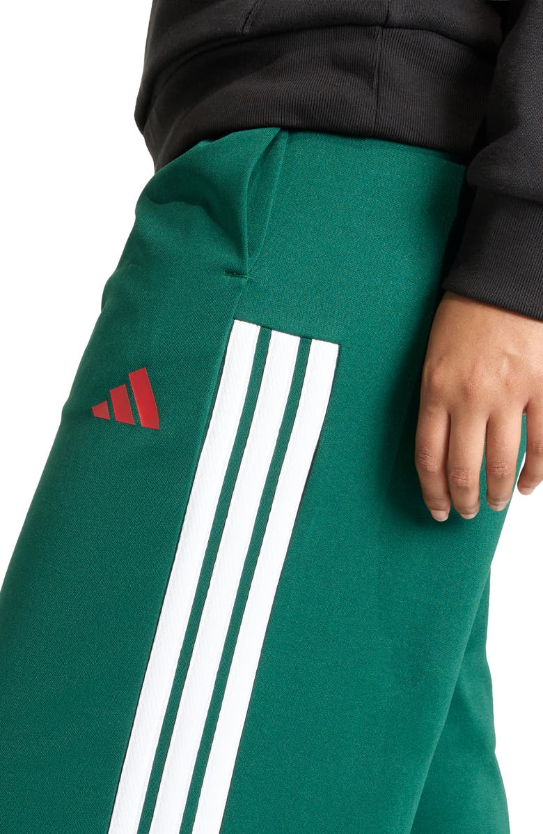 adidas Originals House of Tiro Wide Leg Track Pants, Alternate, color, Dark Green/ Scarlet/ White