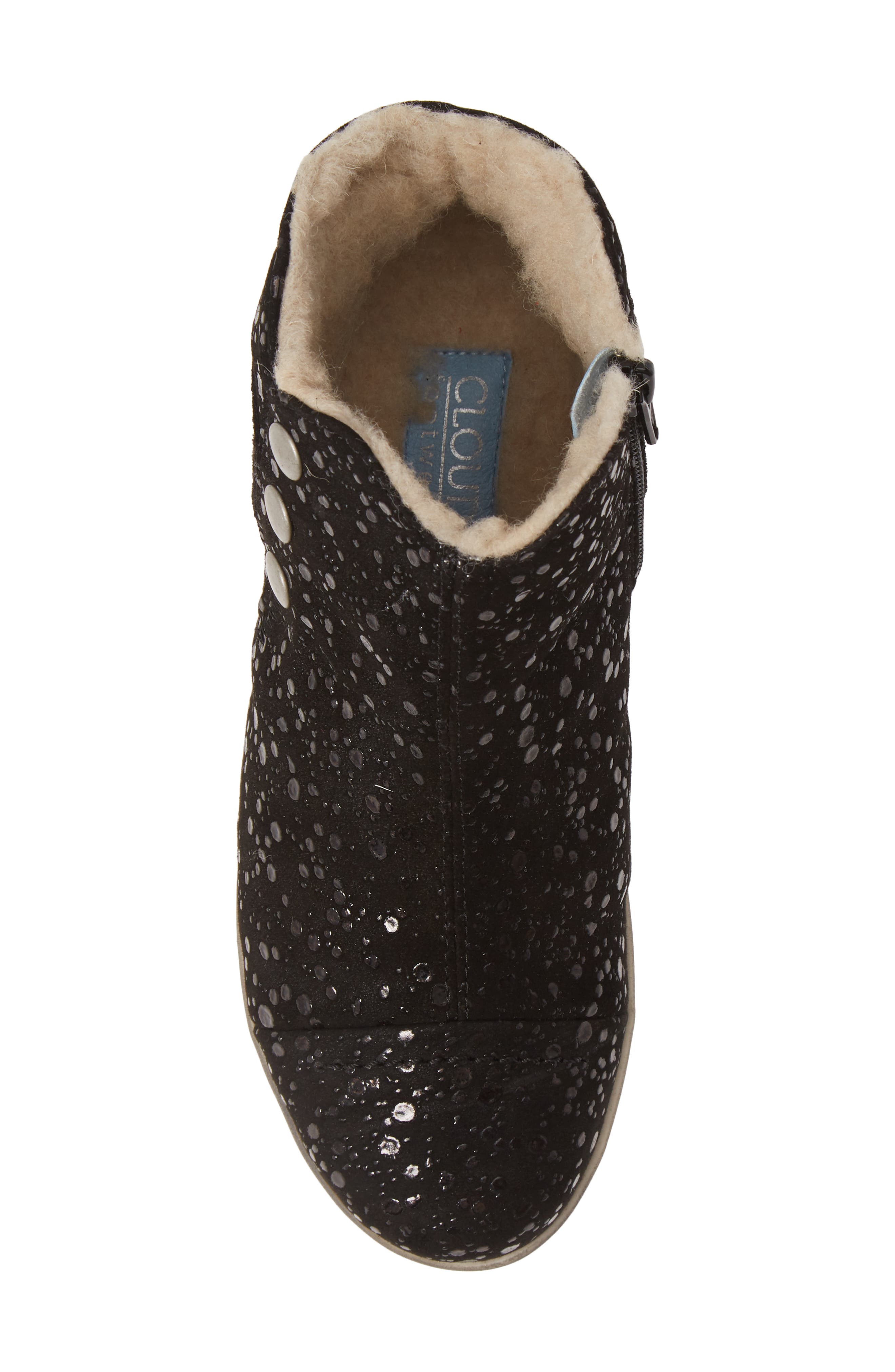 Aline Bootie, Alternate, color, LUNAR BLACK LEATHER