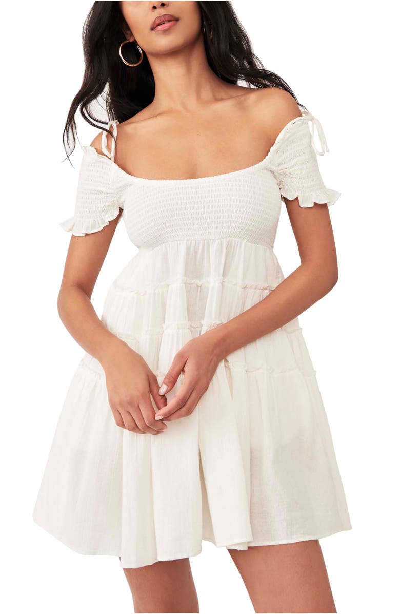 Free People free-est Happy with You Cold Shoulder Minidress, Alternate, color,