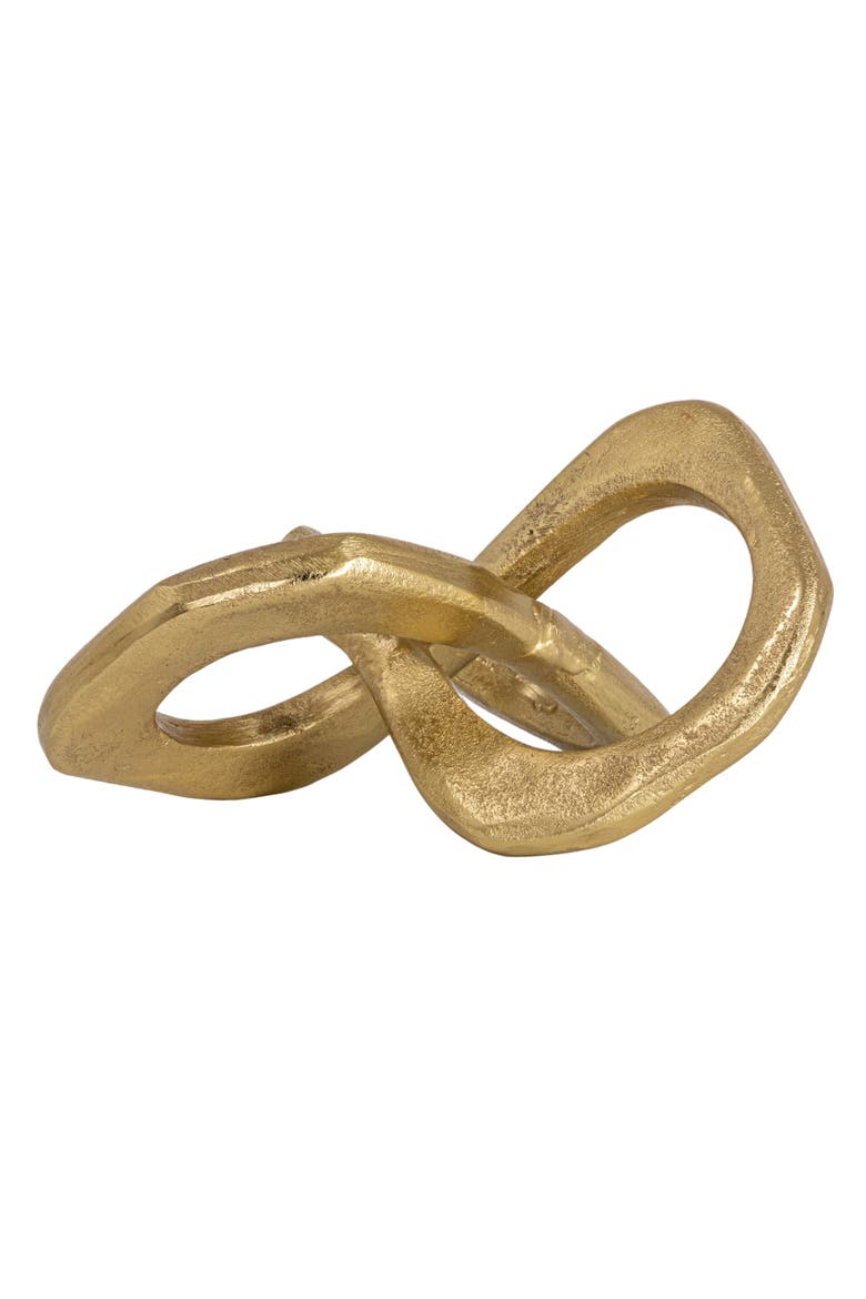 Gold Abstract Metal Figurine, Alternate, color, Gold