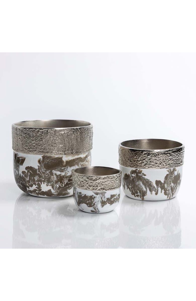 Lunares Dansbury Cache Pot, Main, color, Silver