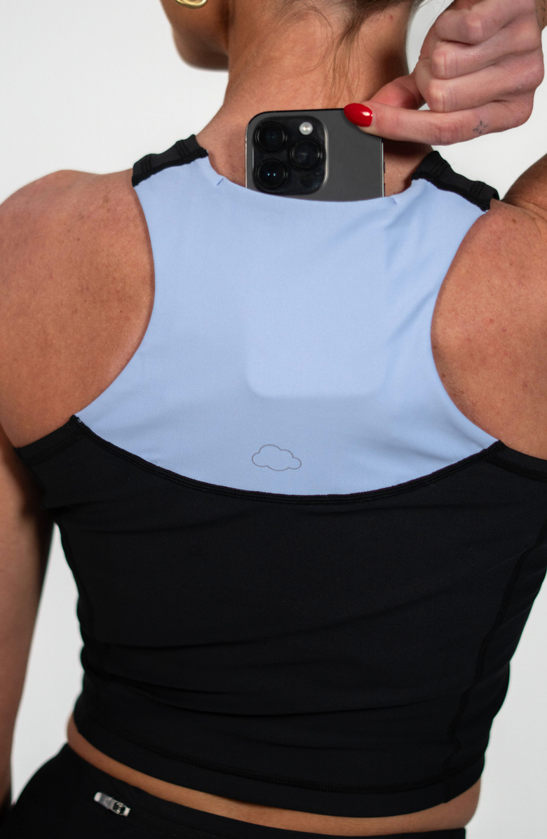 Cooldown Meg Tank Top, Alternate, color, Black