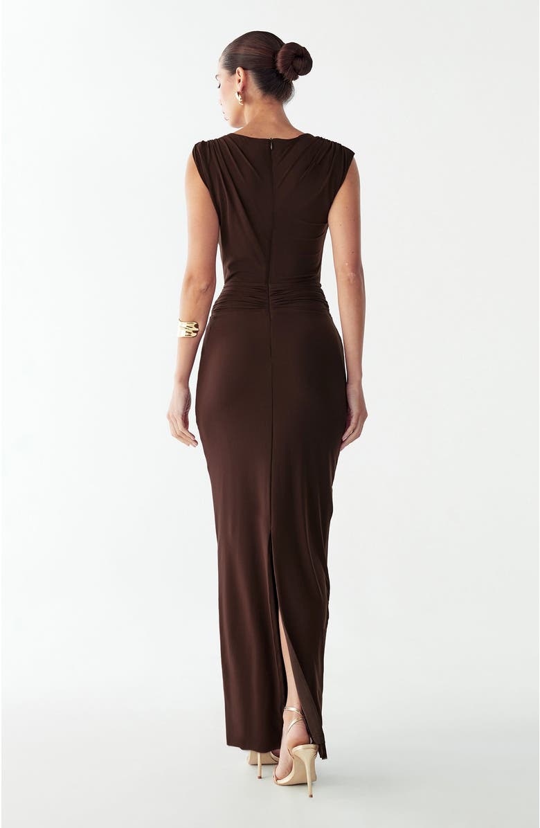 BWLDR Tima Maxi Dress, Alternate, color, Chocolate
