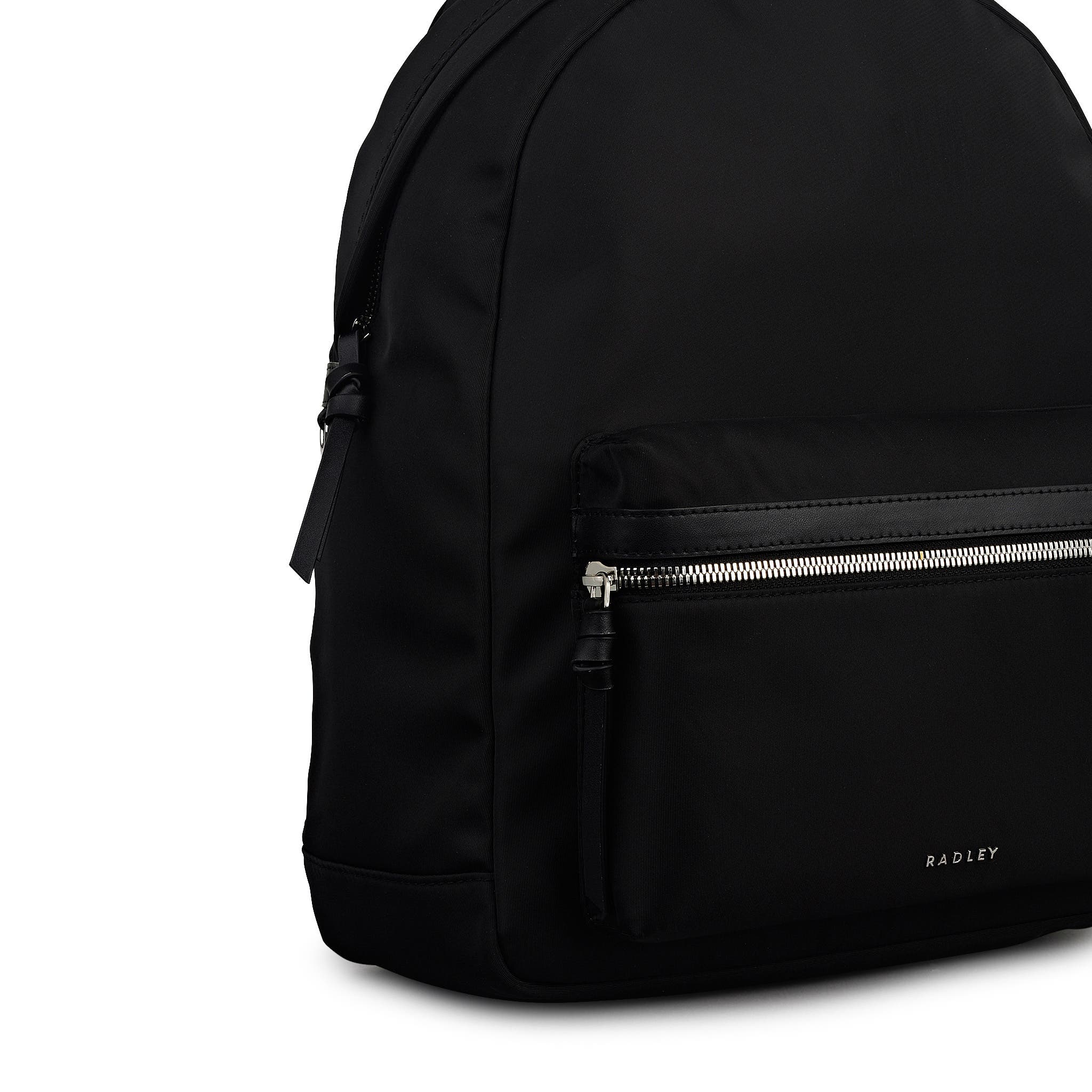 Radley Halley Row Medium Ziptop Backpack, Alternate, color, Black