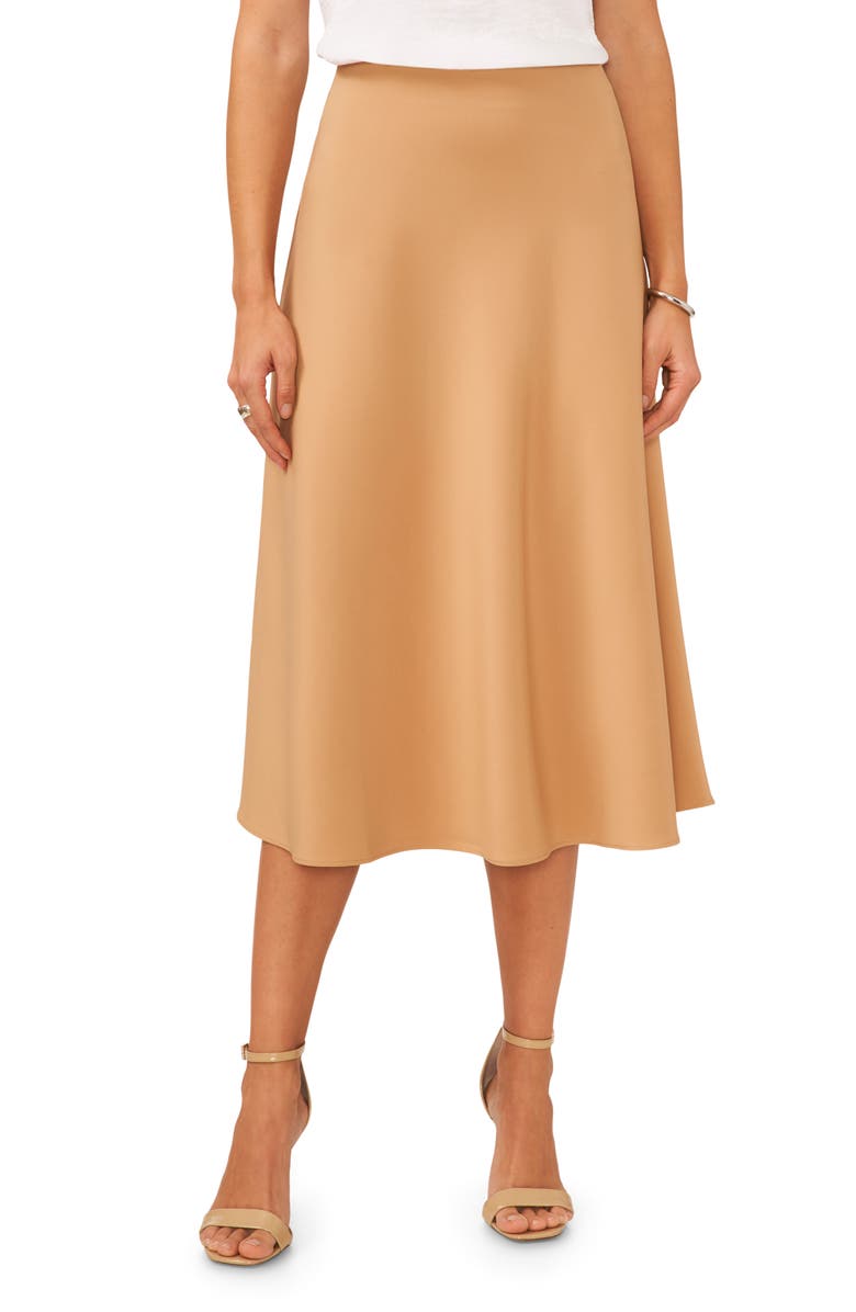 Halogen<sup>®</sup> A-Line Crepe Midi Skirt, Main, color, 