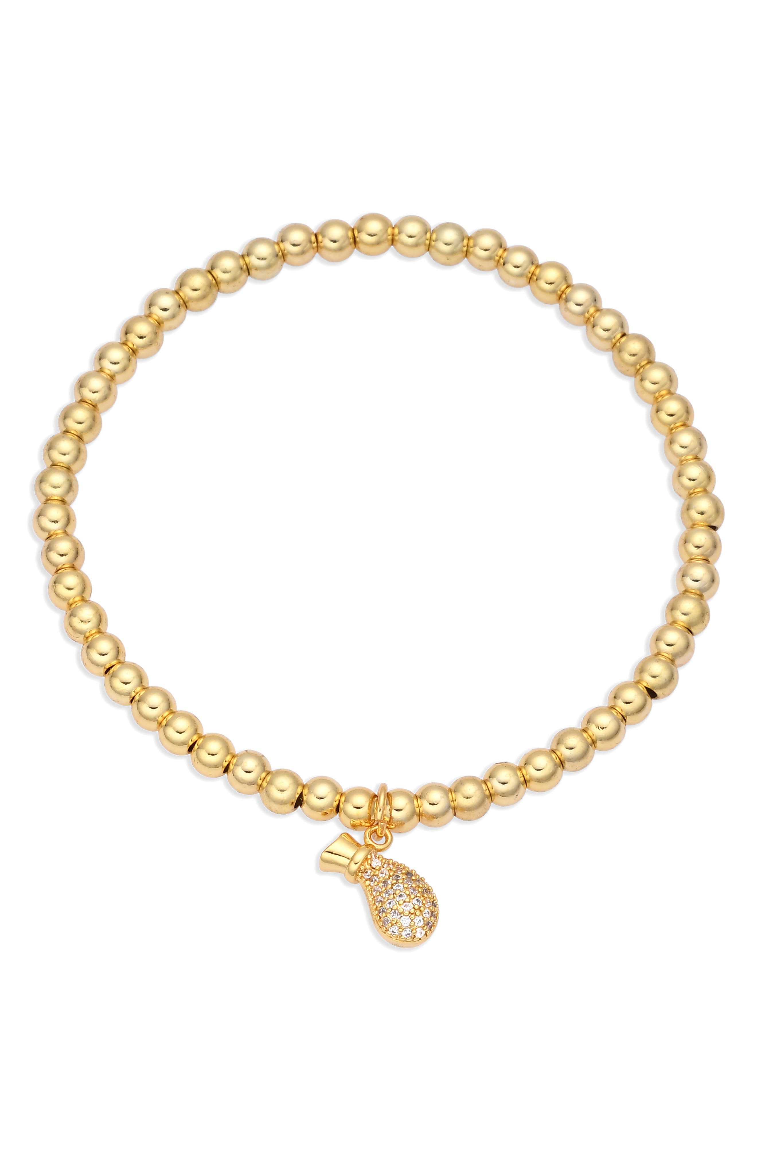 Pineapple Beaded Stretch Bracelet