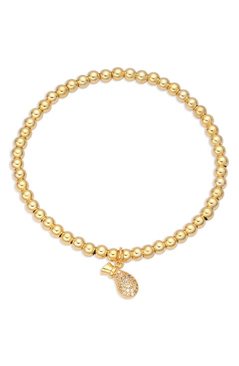 Pineapple Beaded Stretch Bracelet