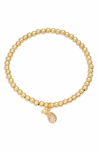 Pineapple Beaded Stretch Bracelet