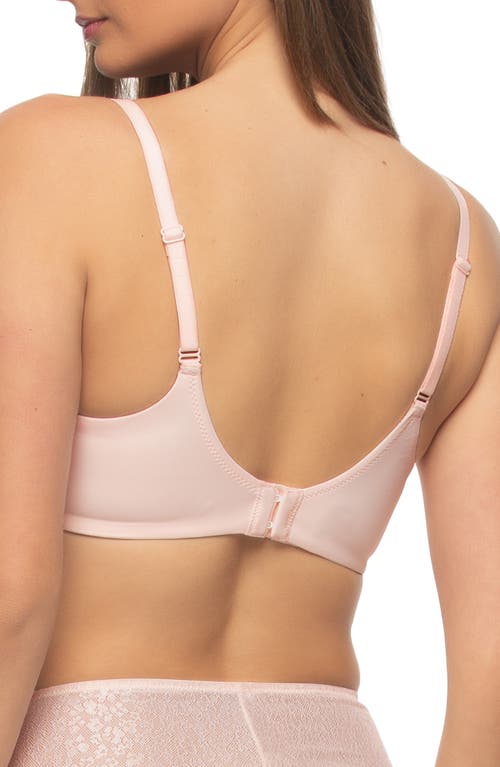 Felina Prima Unlined Underwire Bra In Pink Salt