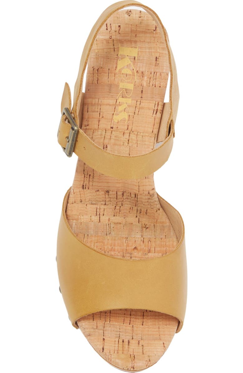 KORKS Brionna Leather Platform Block Heel Sandal, Alternate, color,